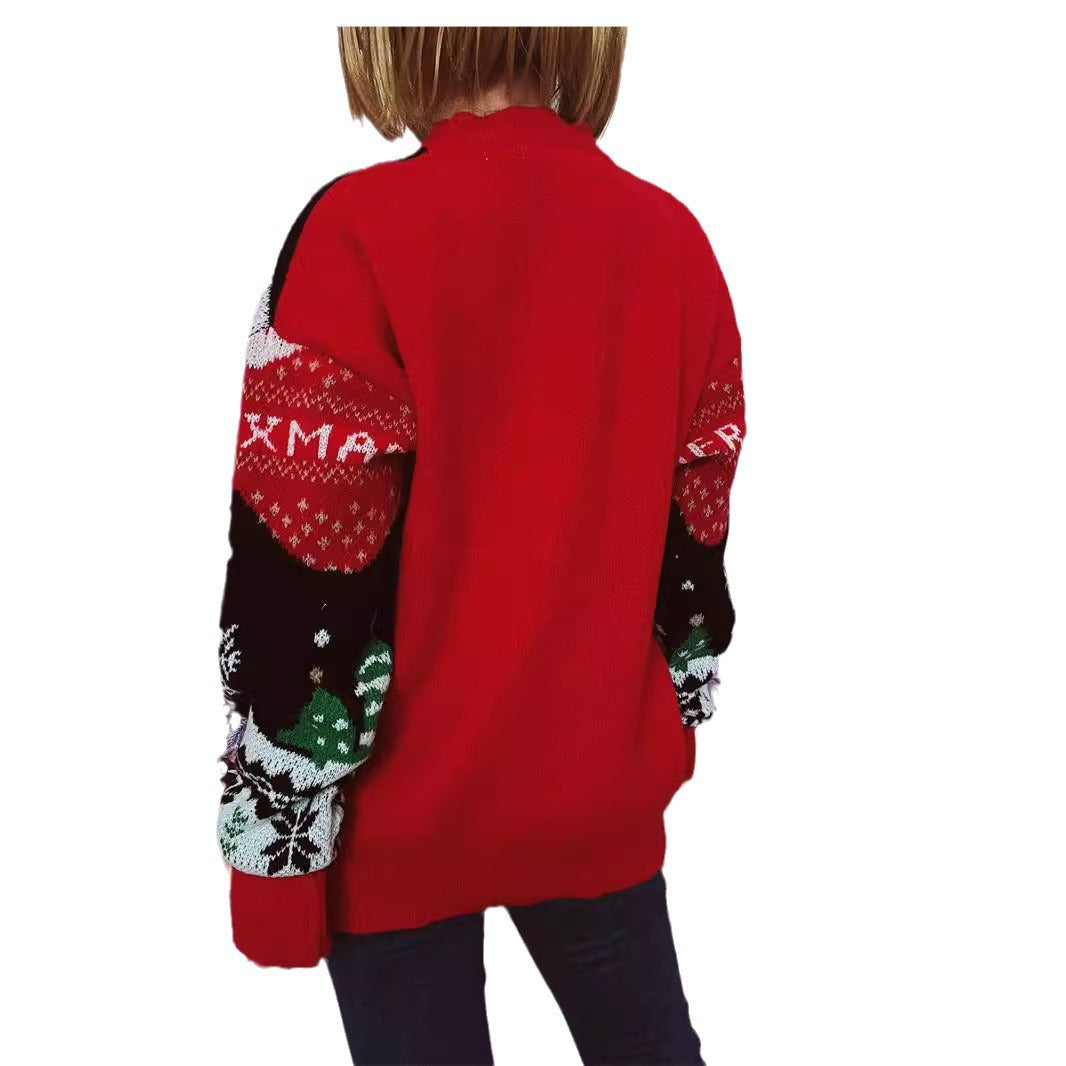 Women's Christmas Sweater with Festive Design and Cozy Cut R&B