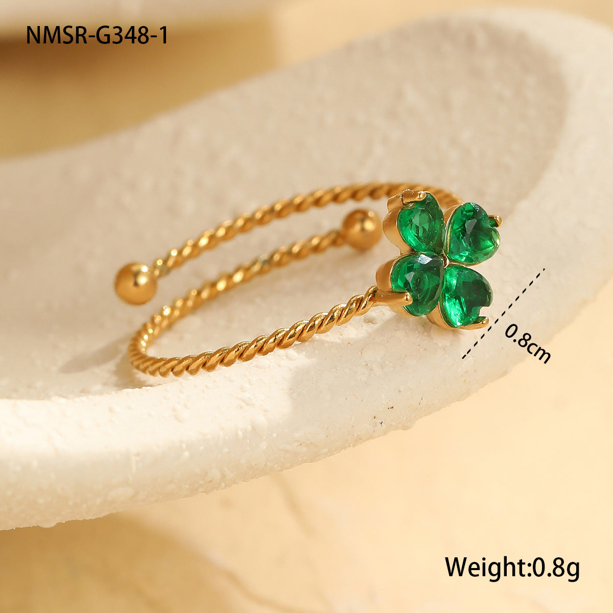Lilou Clover Charm Ring