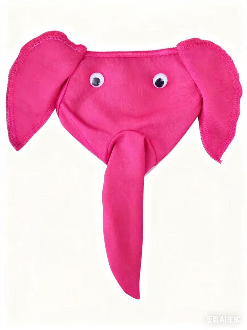 Men's Fancy Reindeer Velvet Thong with Elastic Waistband