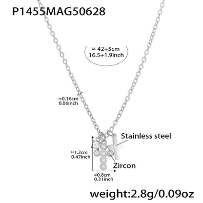 Bryndle Dainty Cross Pendant Necklace