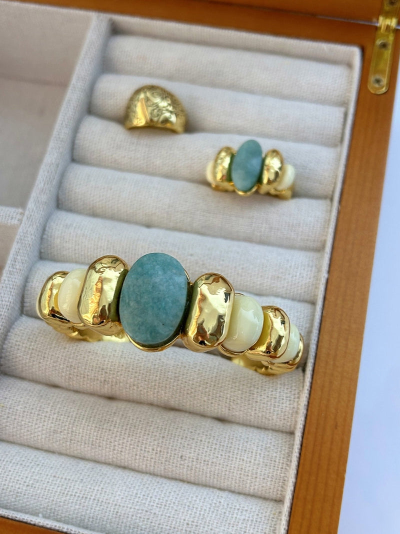 Nilah Amazonite Antique Bracelet