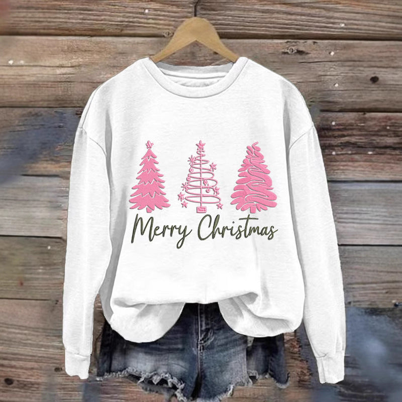 Women's Cozy Christmas Sweatshirt with Festive Print