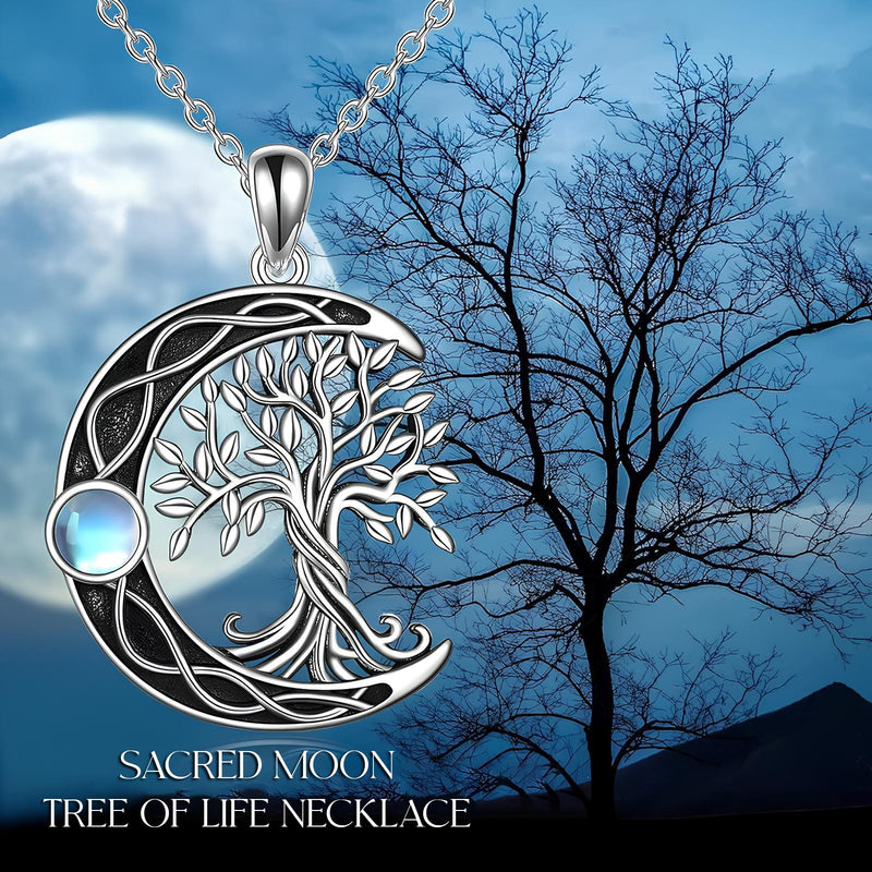 Sacred Moon Tree of Life Necklace