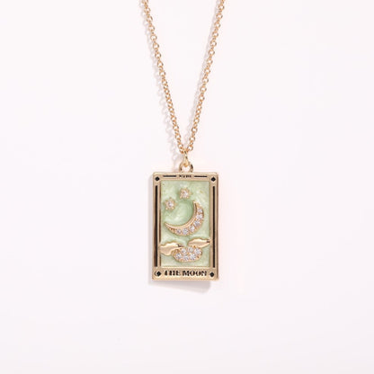 Athena Gilded Tarot Charm Necklace