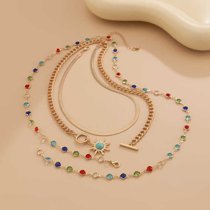 Regina Layered Lariat Necklace Set