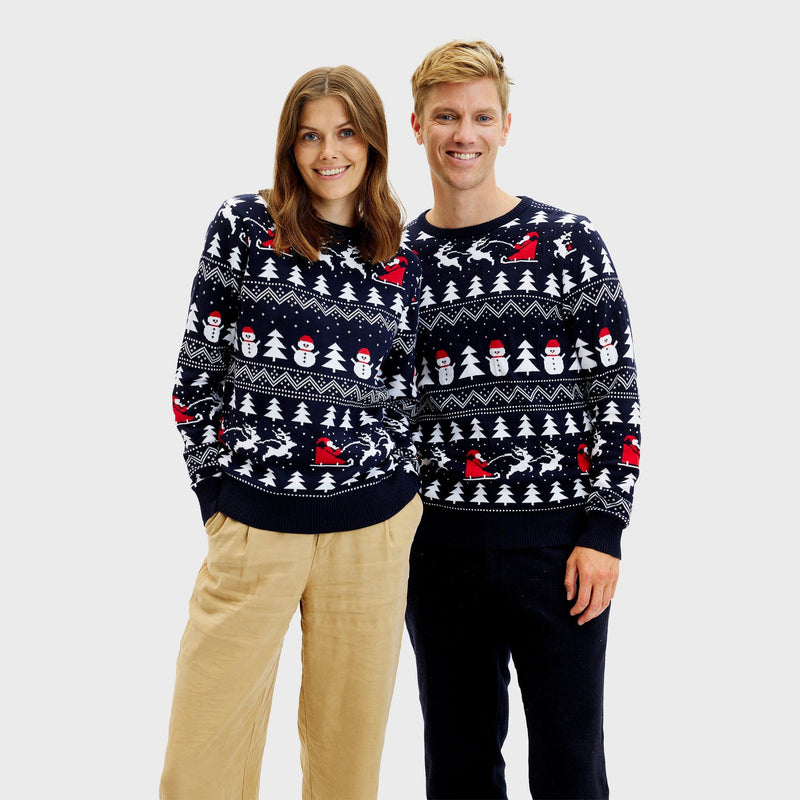 The Stylish Christmas Sweater Navy Men's