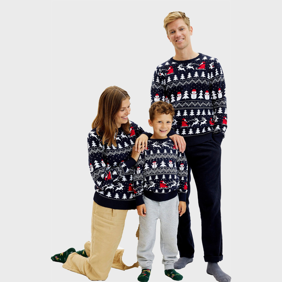 The Stylish Christmas Sweater Navy Men's