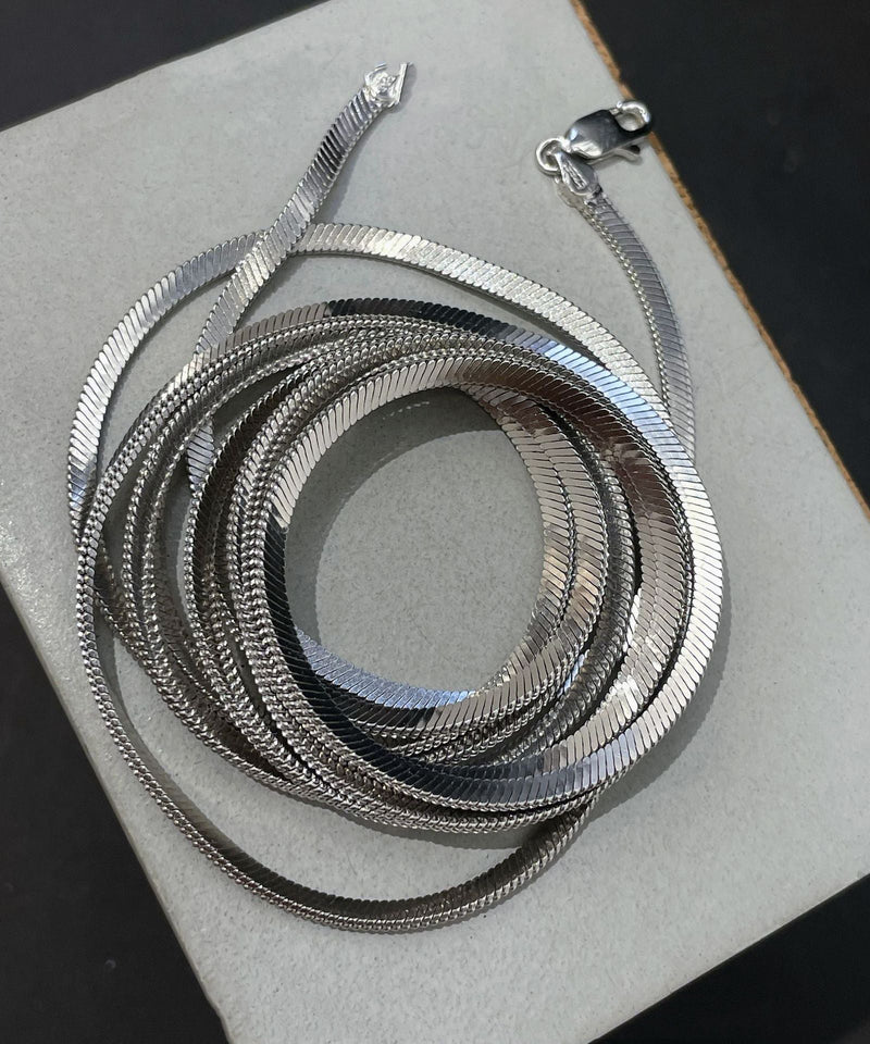Original Design Sterling Silver Layered Necklace Po068