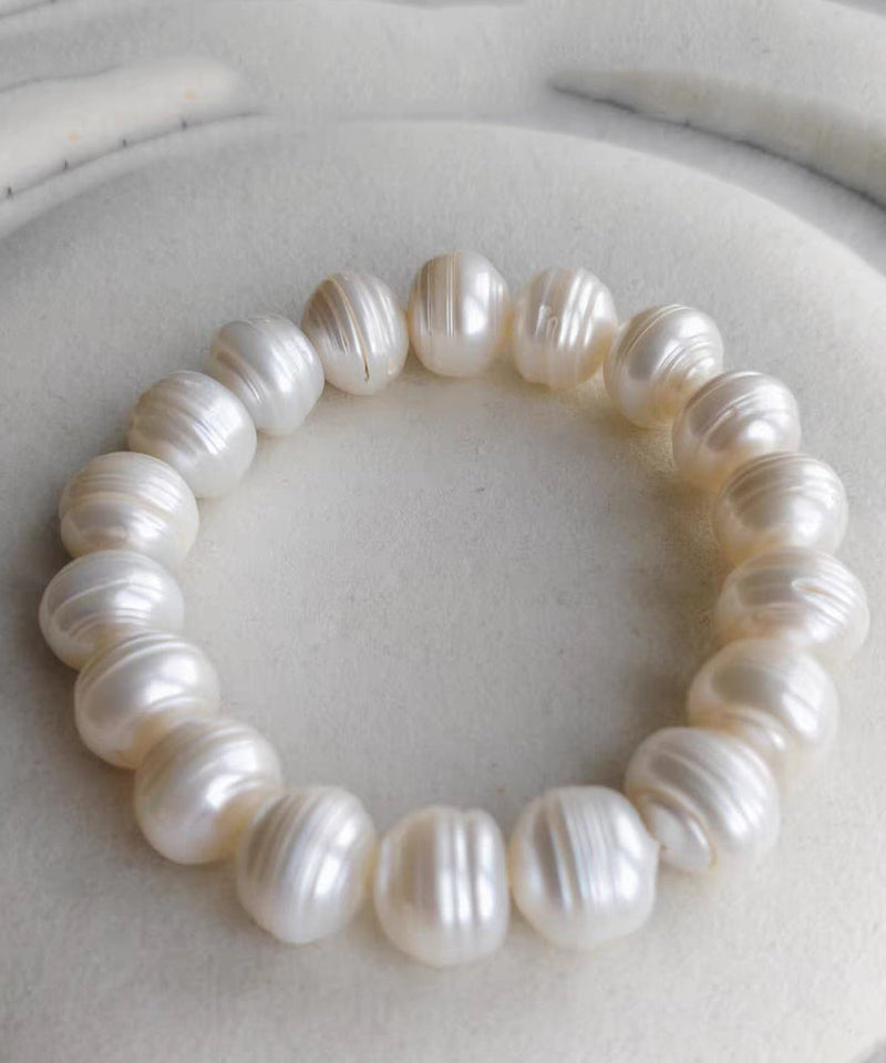 Original Design White Alloy Pearl Bracelet