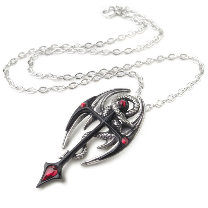 Draconkreuz Pendant Dragon Cross Necklace by Alchemy Gothic