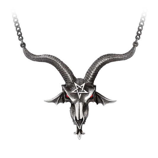 Baphometica/baphomet Horned Skull Necklace by Alchemy Gothic
