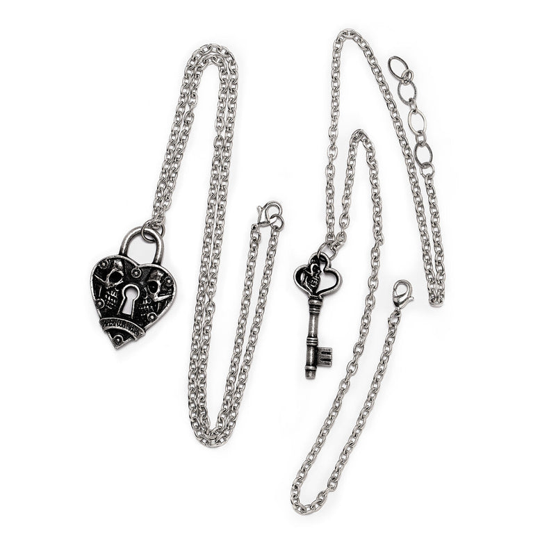 Key to Eternity Couples Pendant Necklaces by Alchemy Gothic