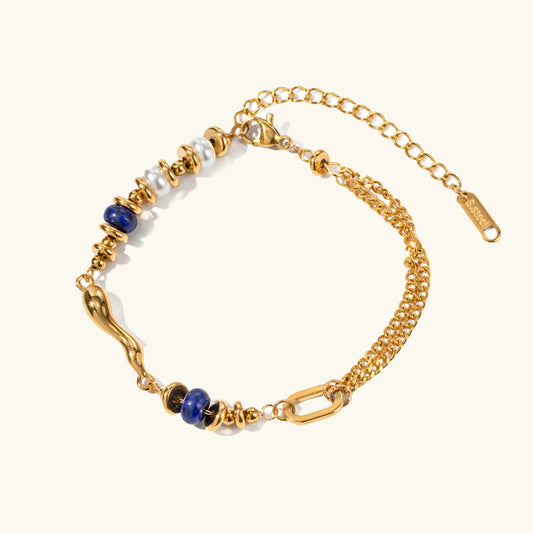 Quintessa Layered Chain Pearl Bracelet