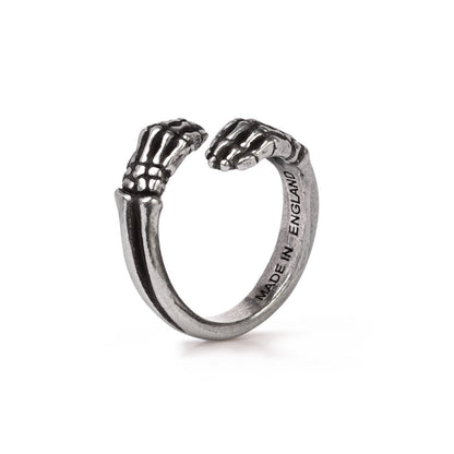 Last Embrace Skeleton Hands Ring by Alchemy Gothic