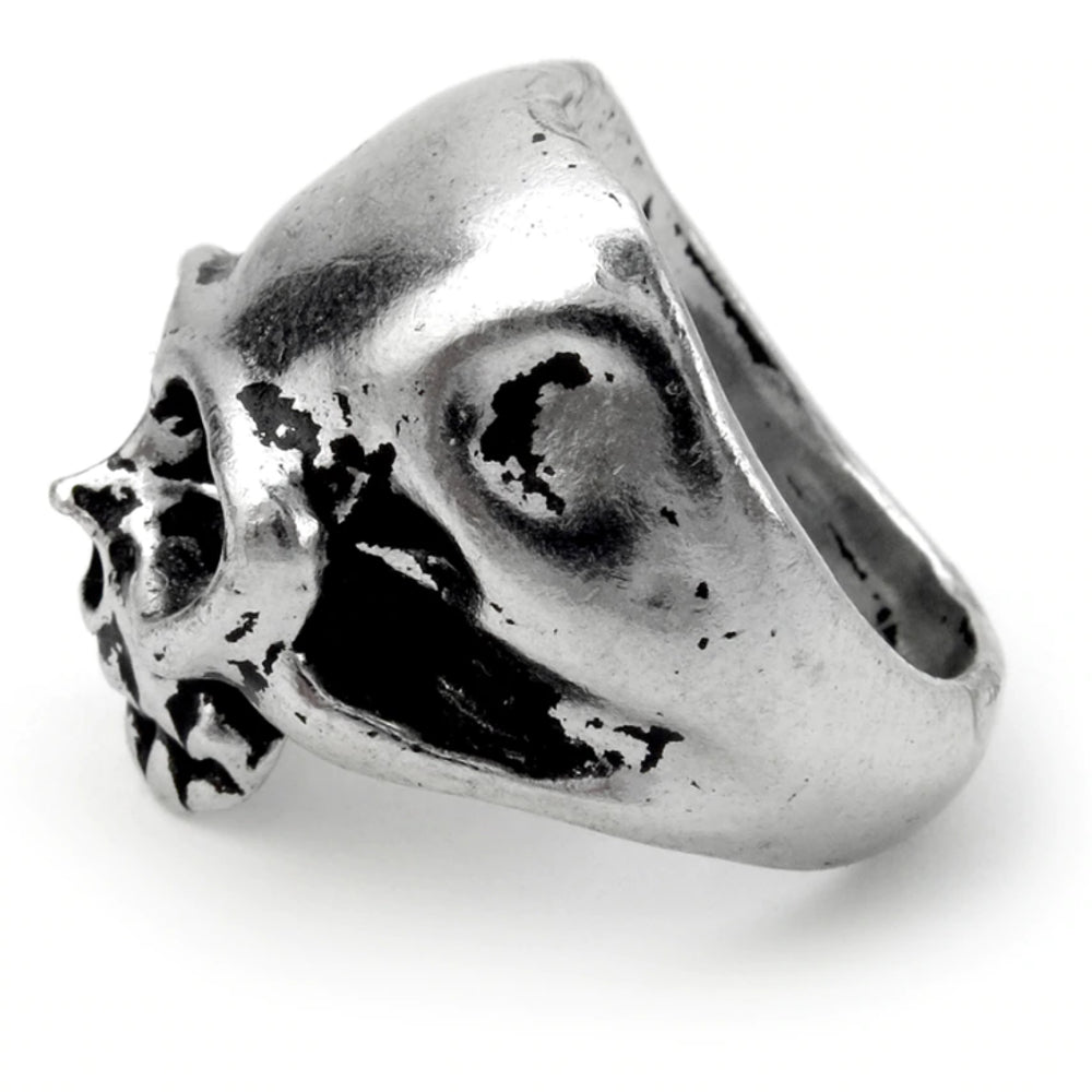 Death Skull Pewter Ring by Alchemy Gothic
