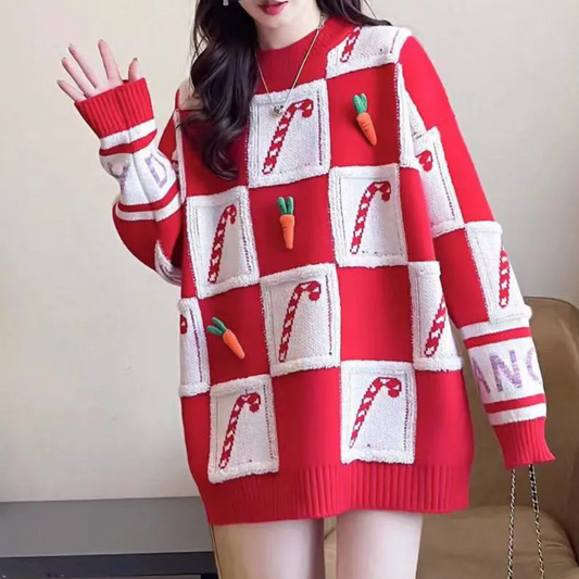 Oversized Christmas Sweater Ugly Christmas Sweater Women's