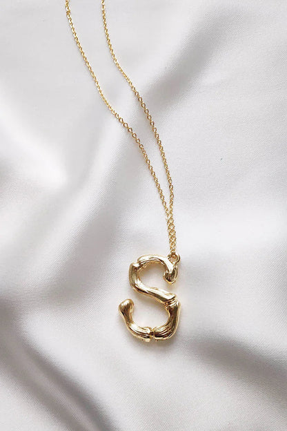 Initial Necklace P-t