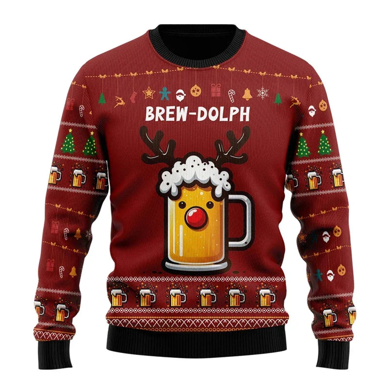Karl Men's Fun Beer Christmas Sweater