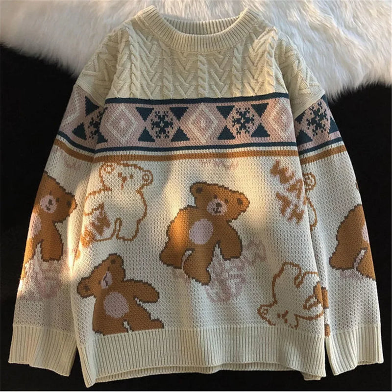 - Ugly Christmas Sweater - Cute Bear Sweater for Couples