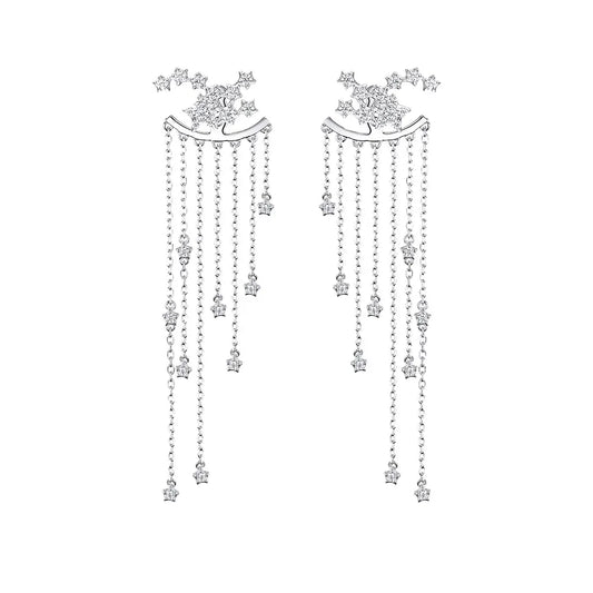 Sterling Silver Constellation & Shooting Stars Earrings