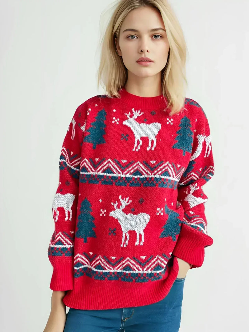 Fun Christmas Sweater with Festive Pattern