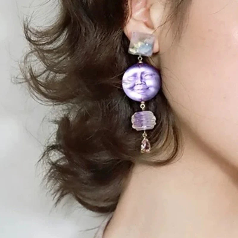 Celestial Crystal Drop Earrings
