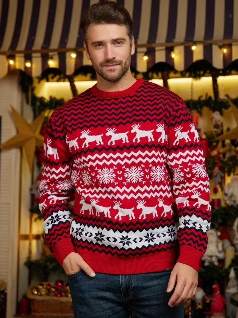 - Ugly Christmas Sweater - Cozy Knit Sweater in Scandinavian Style