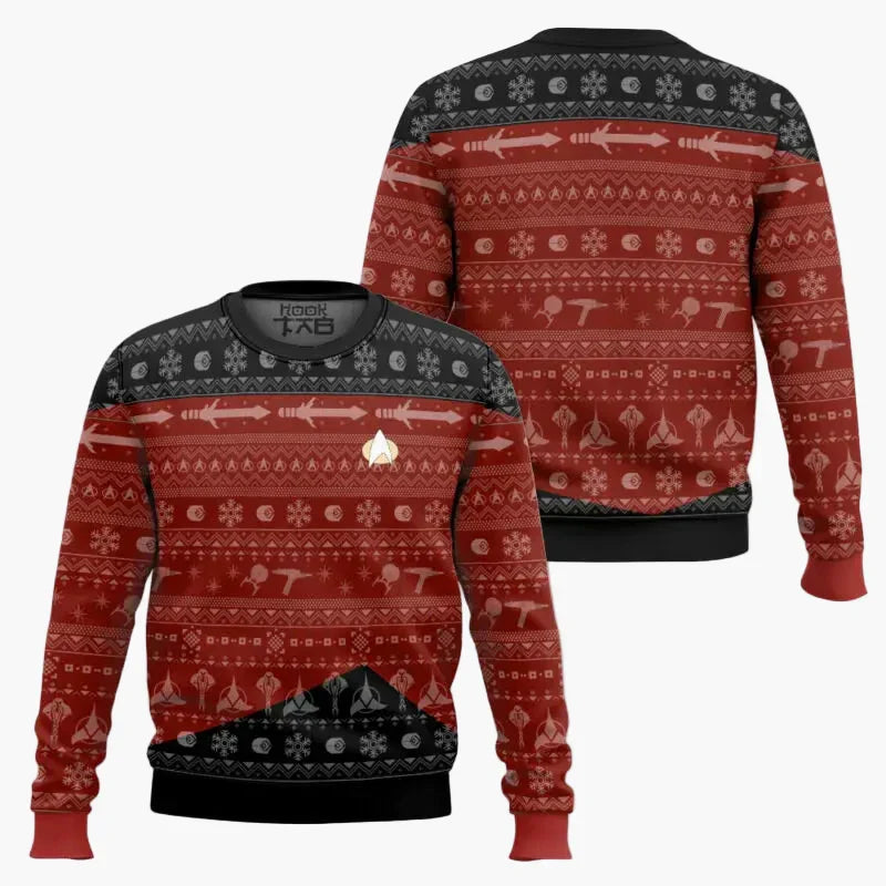 Star Trek Sweater - Geek Christmas Sweatshirt for Fans, Winter Casual