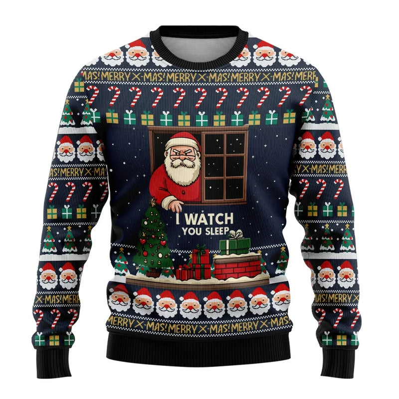 Benjamin Men's Christmas Sweater with Snowman Print