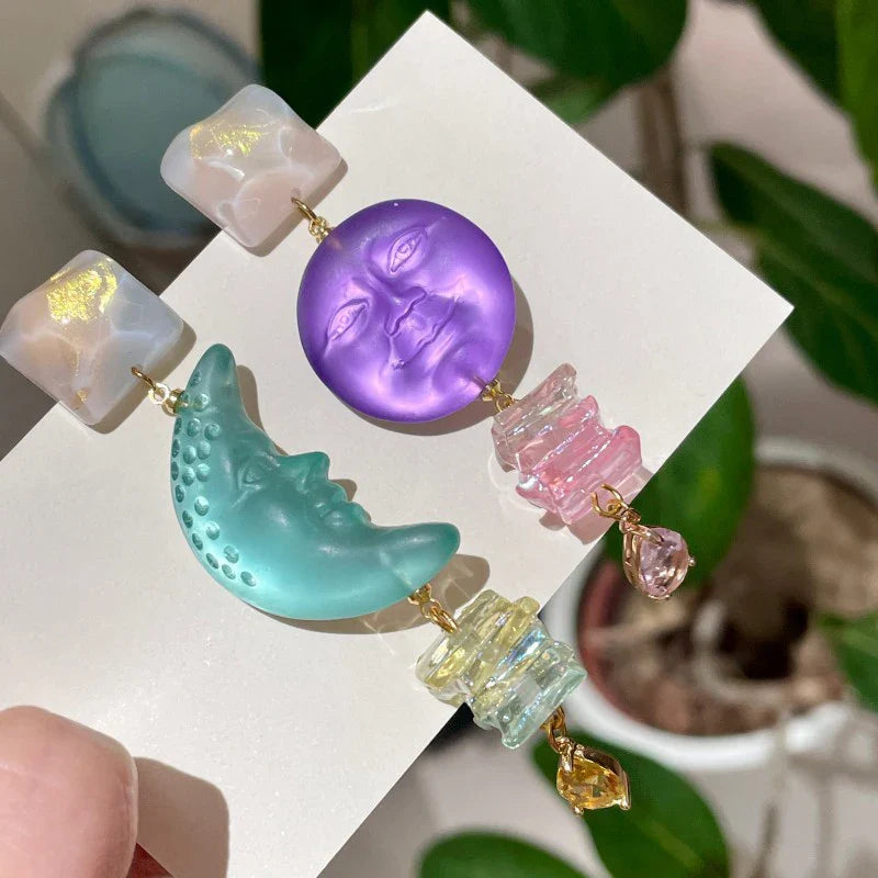 Celestial Crystal Drop Earrings
