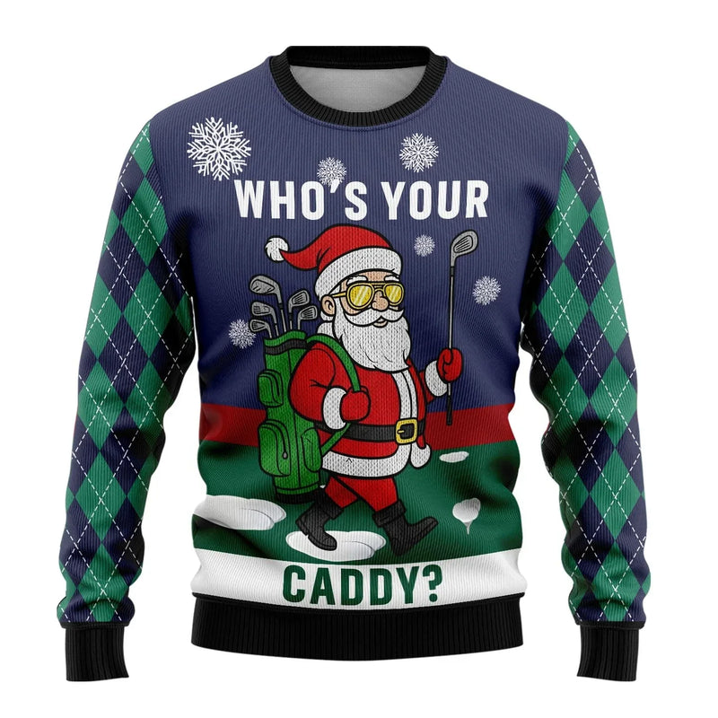 Benjamin Men's Christmas Sweater with Snowman Print