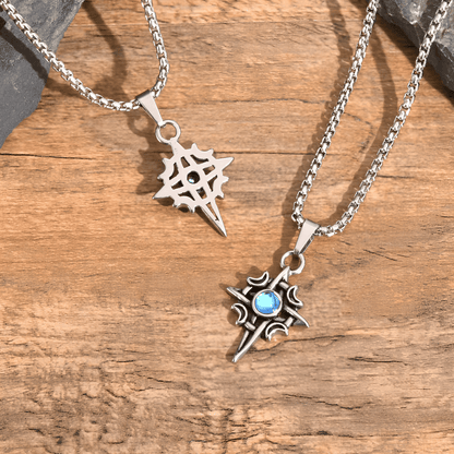 Celestial Cross of the Moons Necklace
