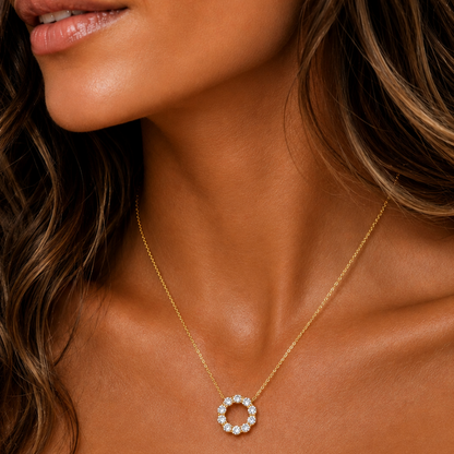 "willow" Lab Diamond Necklace 925