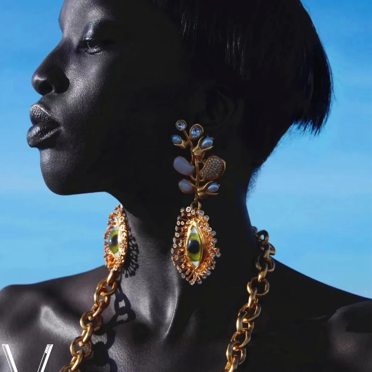 Vine & Eyes Dangle Earrings