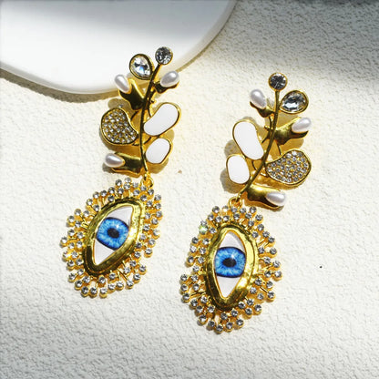 Vine & Eyes Dangle Earrings