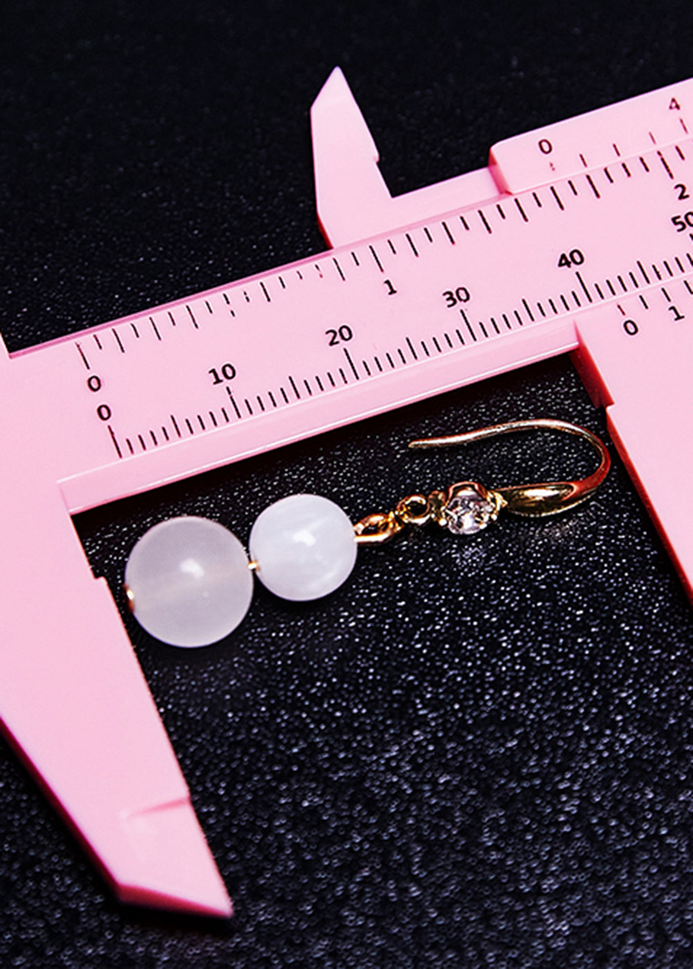 Simple White Jade Gourd Drop Earring