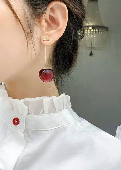 Hot Style Red Cherry Drop Earrings