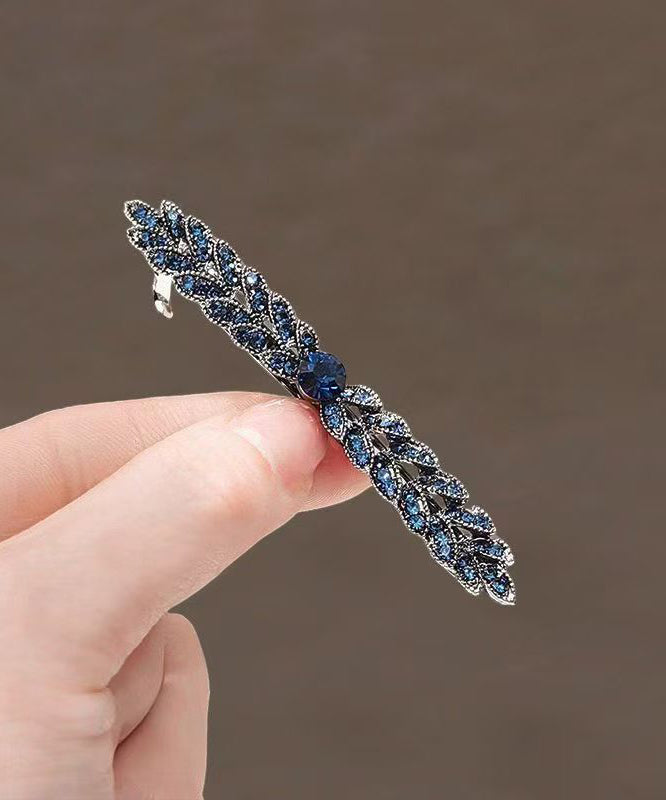 Stylish Black Alloy Zircon Ear of Wheat Hairpin