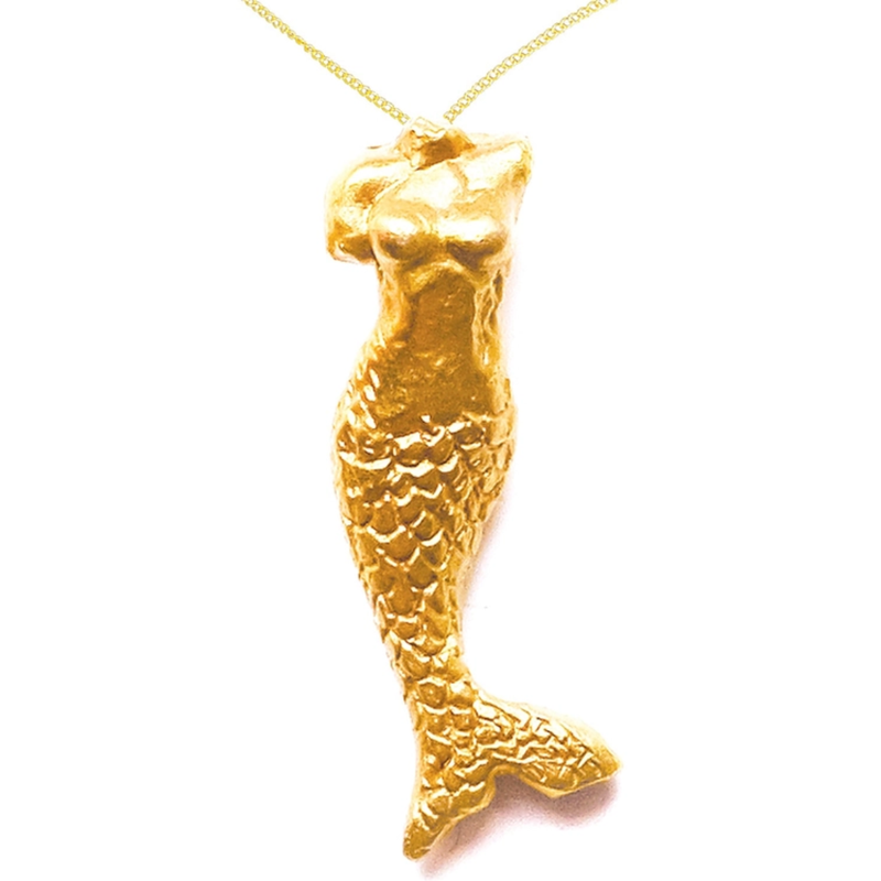 20 Karat Gold Mermaid Necklace