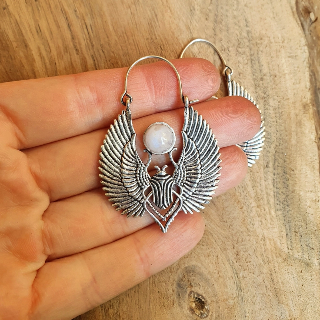 Scarab Beetle Earrings