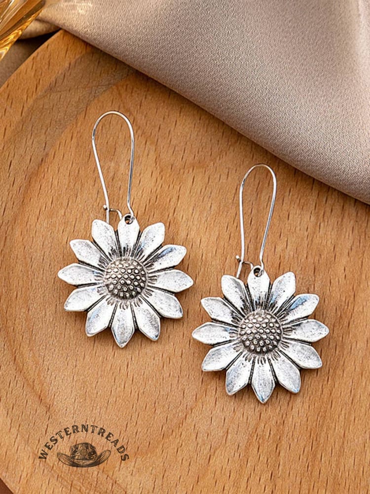 Retro Sunflower Earrings