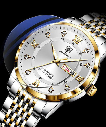 Black Stainless Steel Waterproof Noctilucent Watches