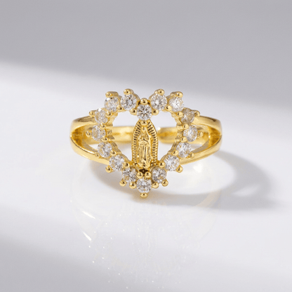 Silver Faith Trinity Ring - (adjustable)