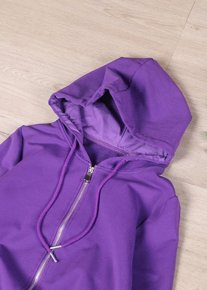 Chocolate Patch Work Zip Up Short Jacket