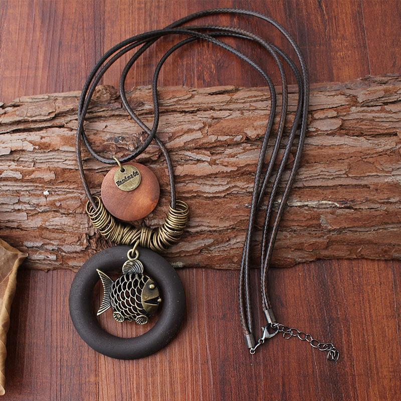 Style Fish Pendant Necklace