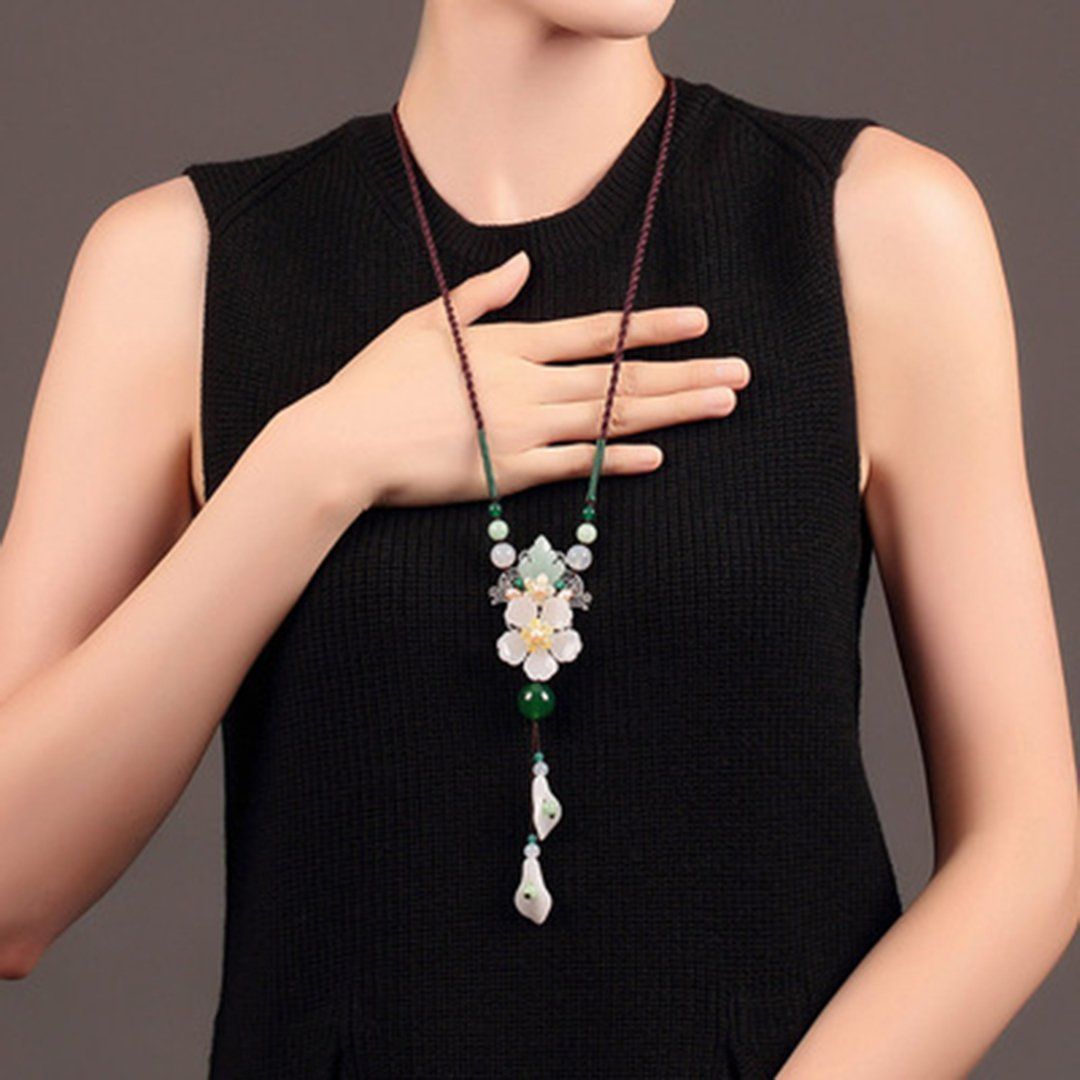 Retro Ornament Chain Simple Pendant Accessories Necklace