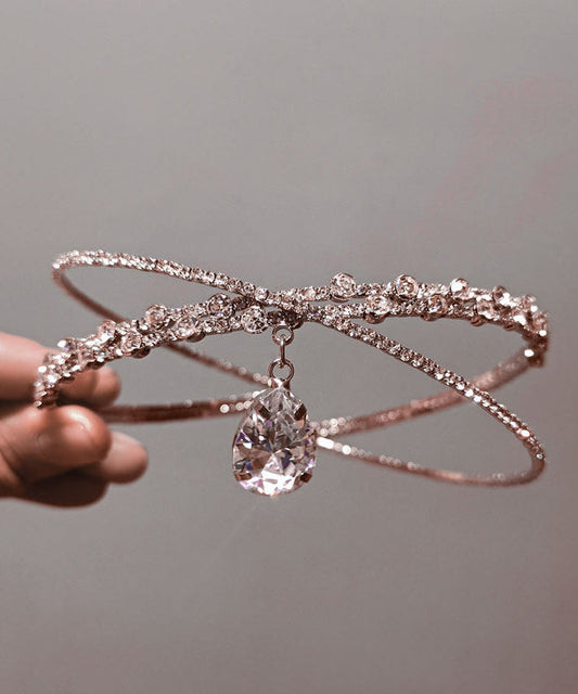 Silvery Sparkling Zircon Choker