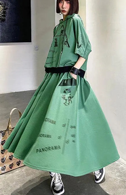 New Spring Explosion Street Guard Two Piece Skirt