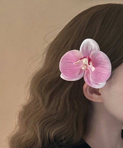 Pink Alloy Pearl Hairpin