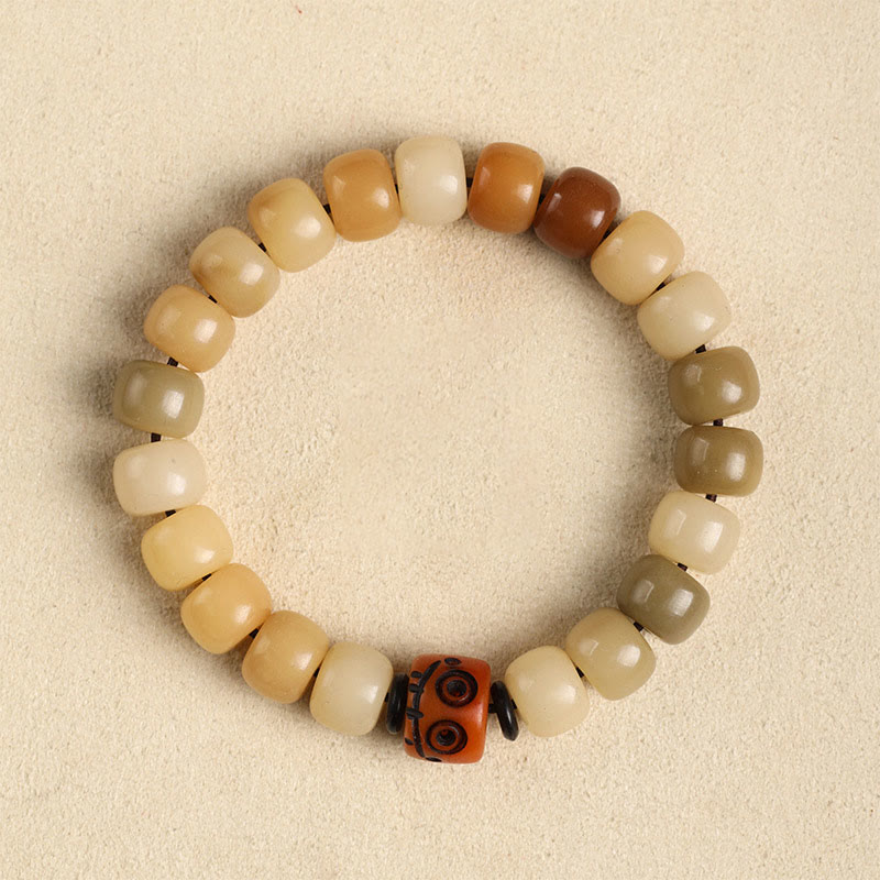Buddha Stones Natural Bodhi Seed the Lord of the Corpse Forest Om Mani Padme Hum Wisdom Bracelet